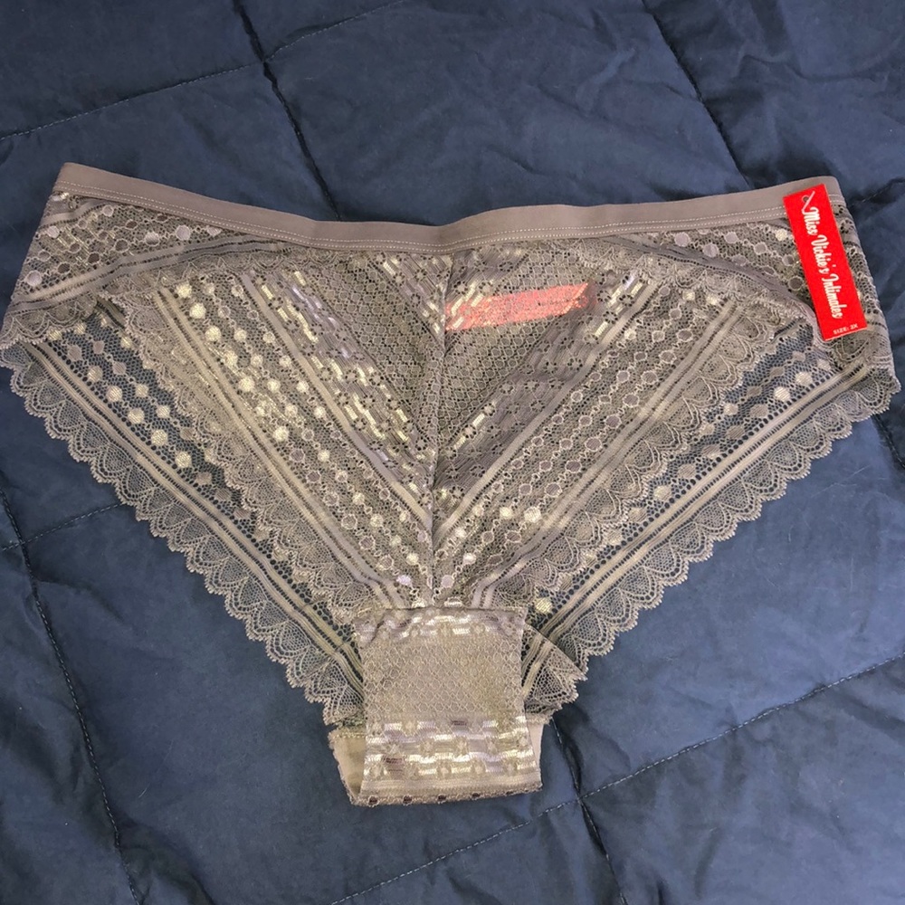 Gray Lace Panties